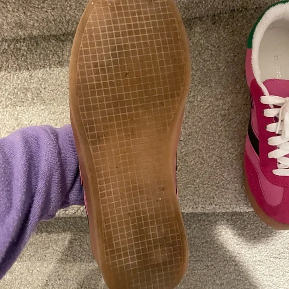 Madden Girl Fuchsia and Blackberry Sneakers - Picture 4 of 6